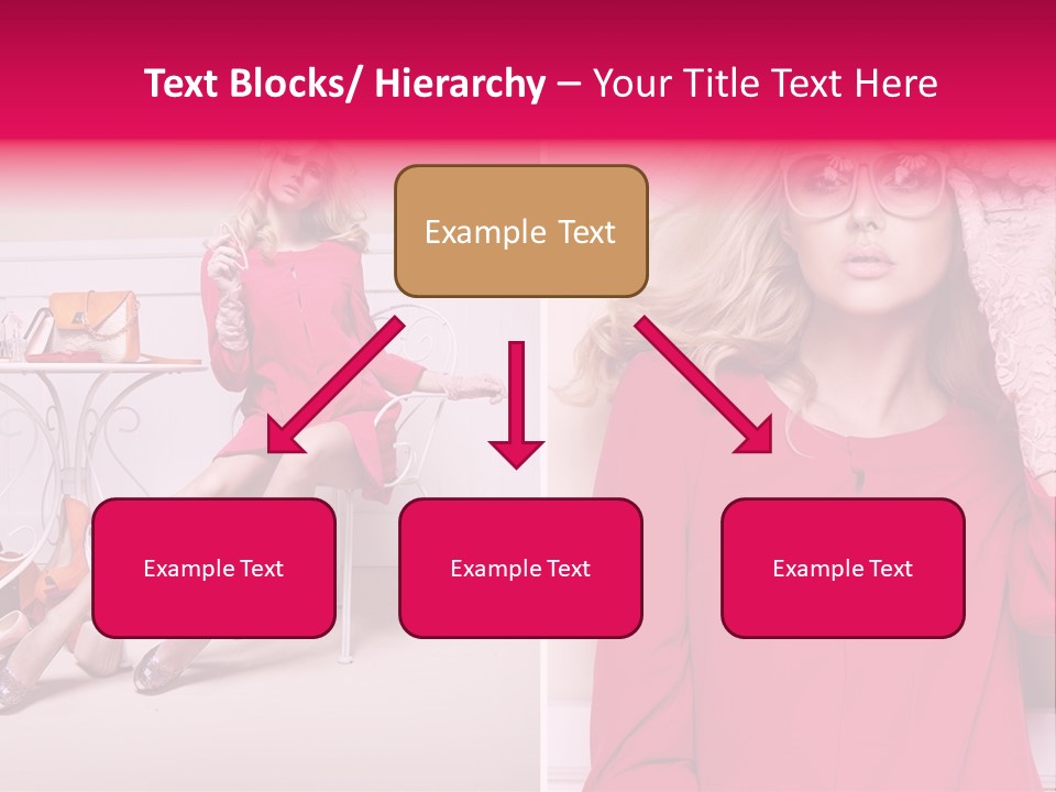 Two Elegance Women PowerPoint Template