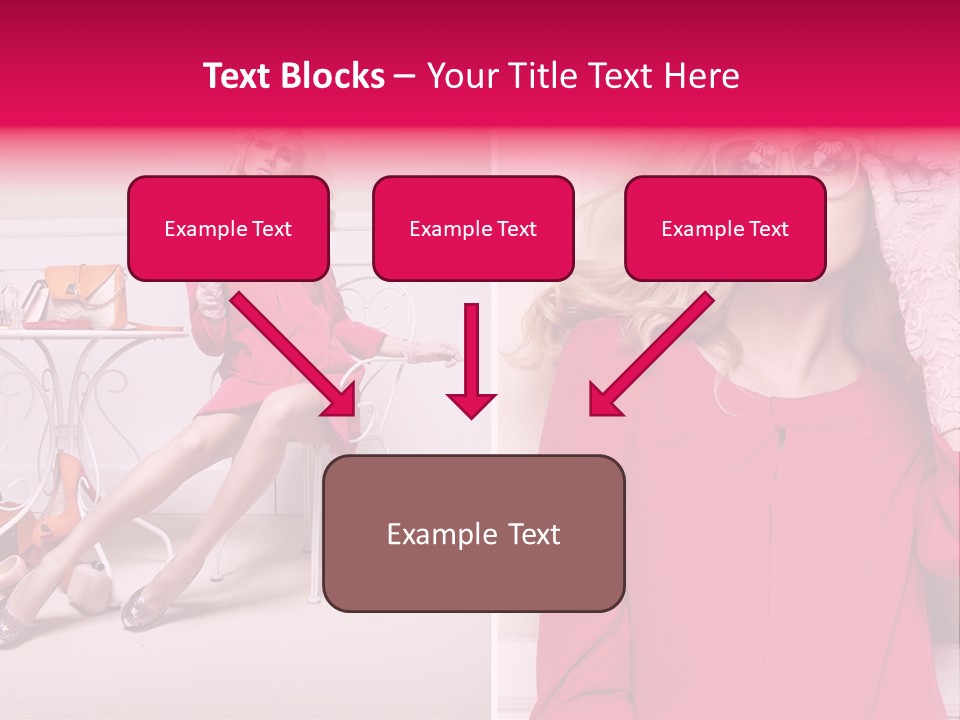 Two Elegance Women PowerPoint Template