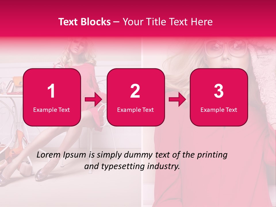 Two Elegance Women PowerPoint Template