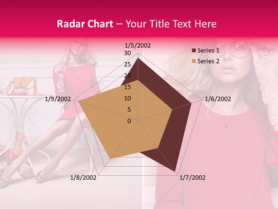 Two Elegance Women PowerPoint Template