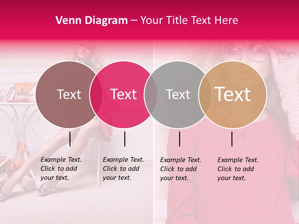 Two Elegance Women PowerPoint Template