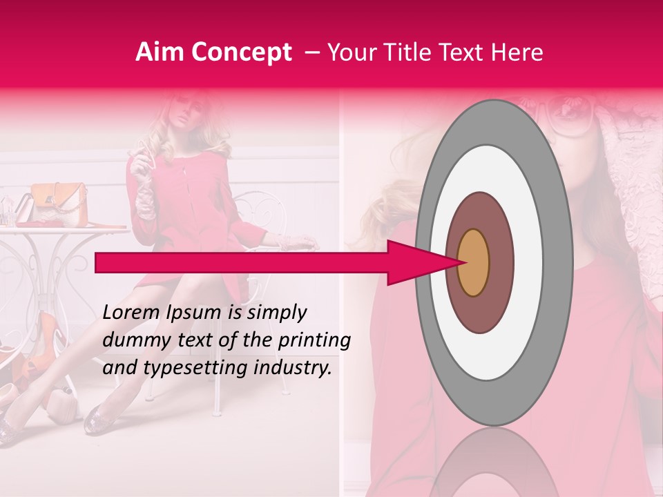 Two Elegance Women PowerPoint Template