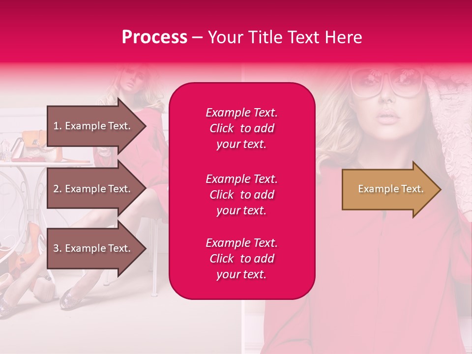 Two Elegance Women PowerPoint Template