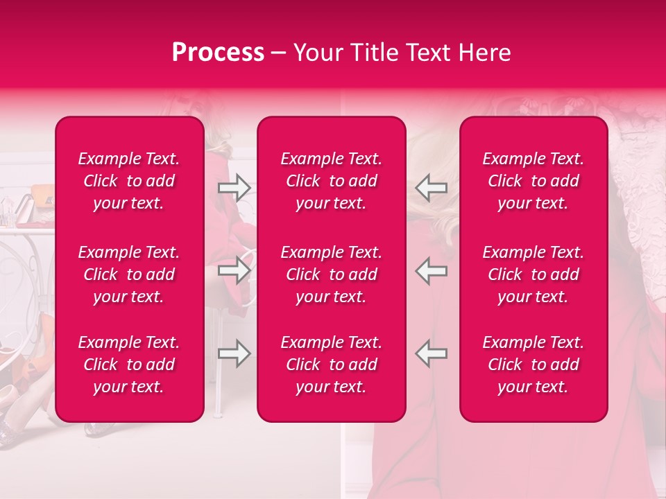 Two Elegance Women PowerPoint Template