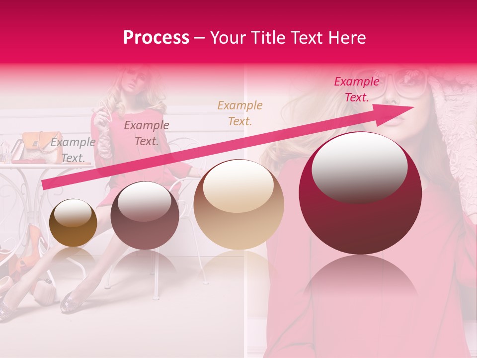 Two Elegance Women PowerPoint Template