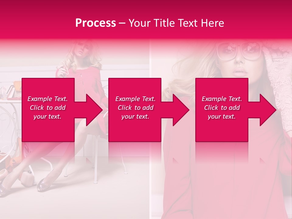 Two Elegance Women PowerPoint Template