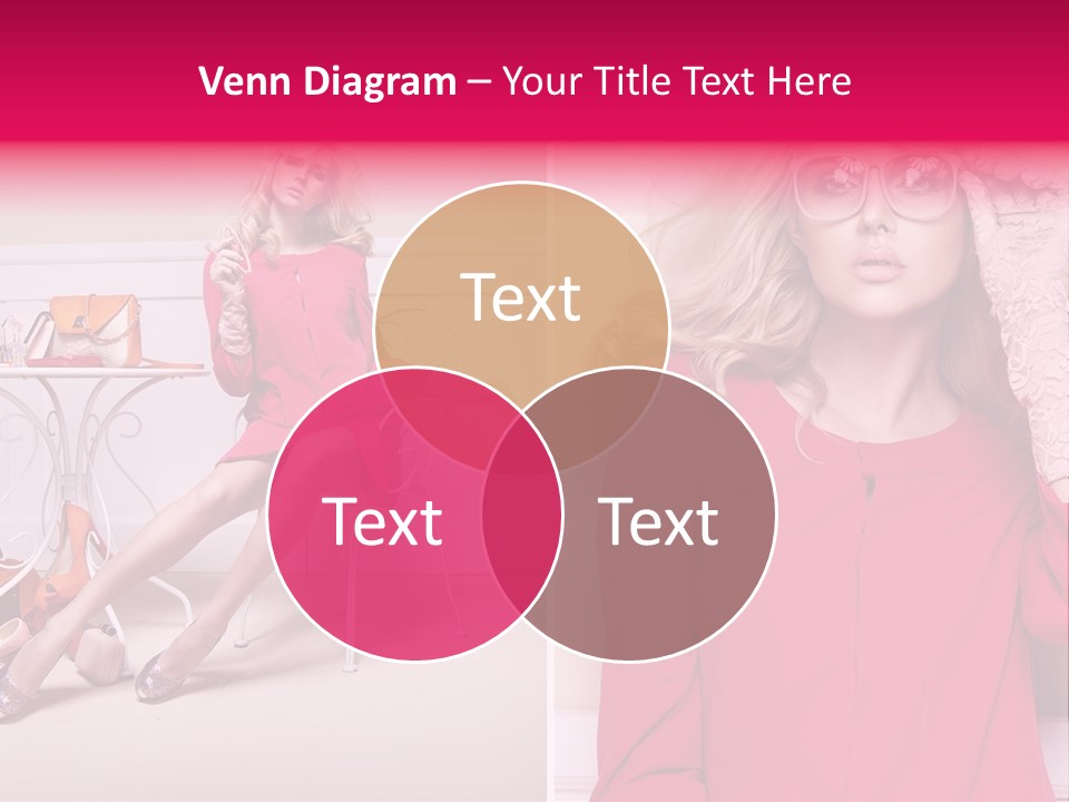 Two Elegance Women PowerPoint Template