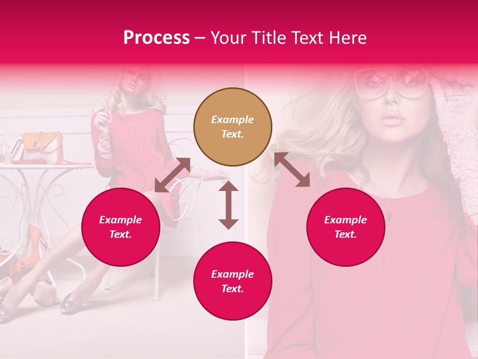 Two Elegance Women PowerPoint Template