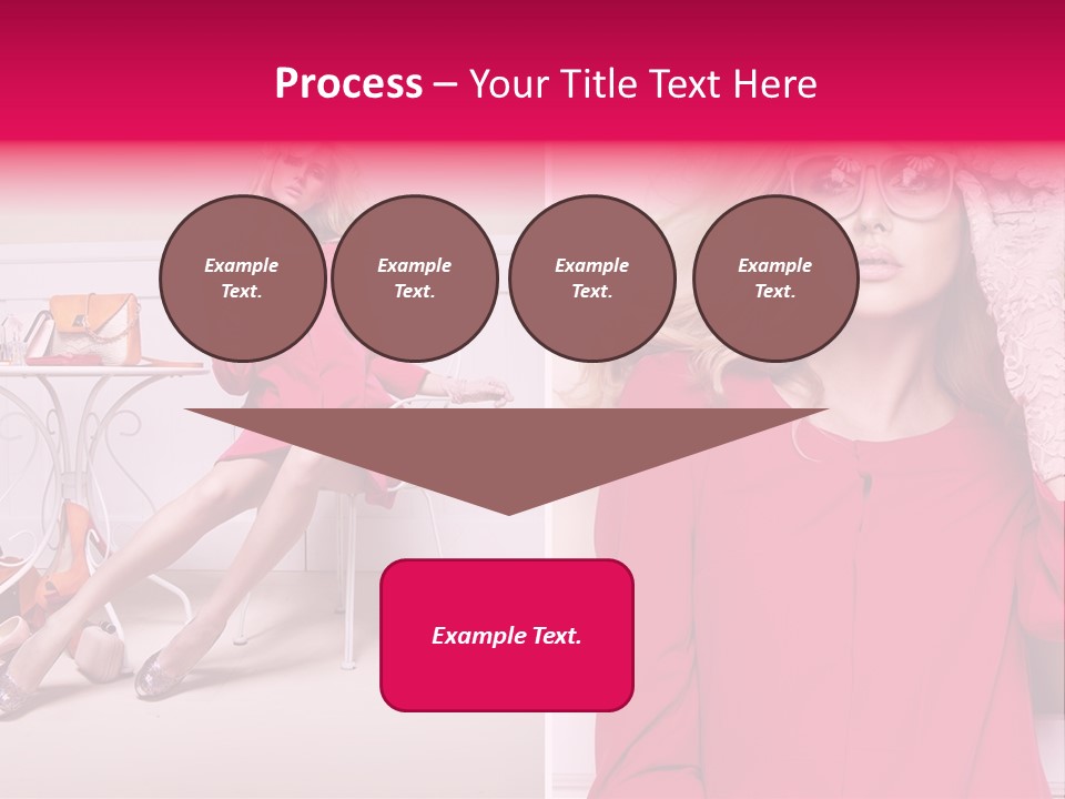 Two Elegance Women PowerPoint Template