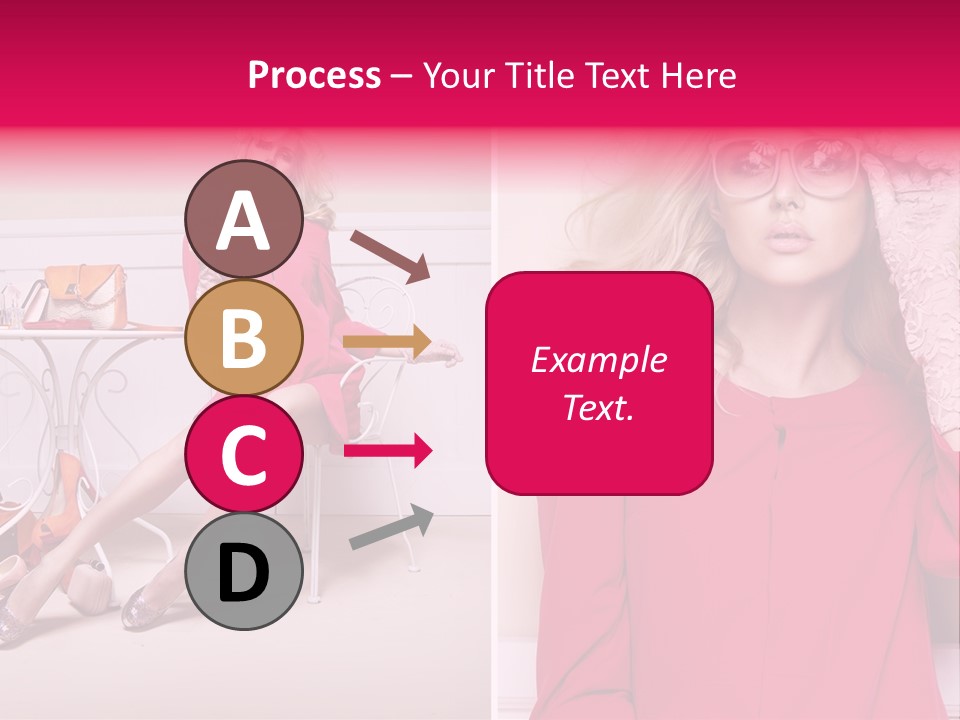 Two Elegance Women PowerPoint Template