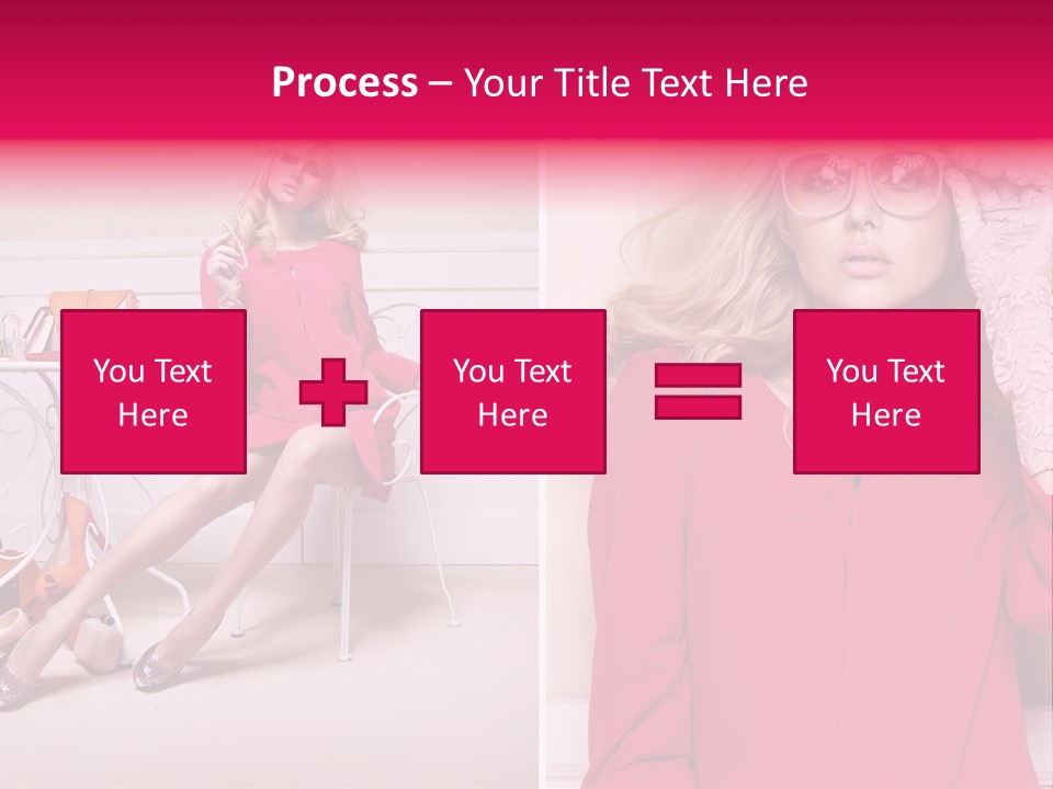 Two Elegance Women PowerPoint Template