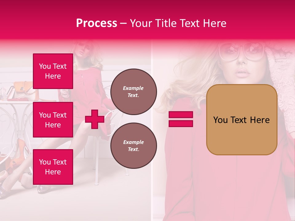 Two Elegance Women PowerPoint Template