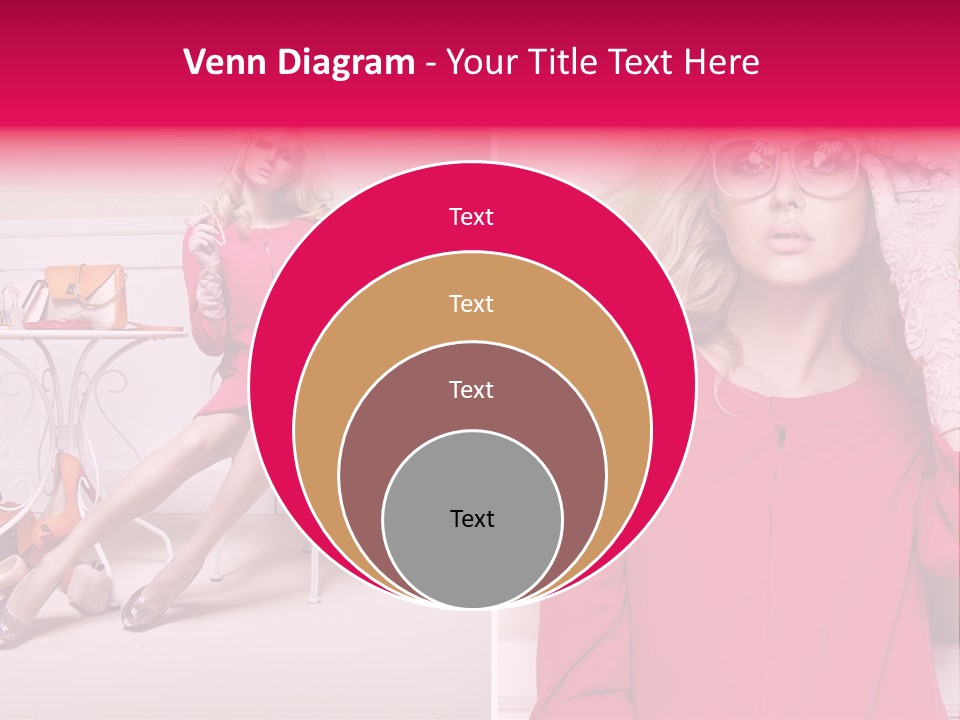 Two Elegance Women PowerPoint Template