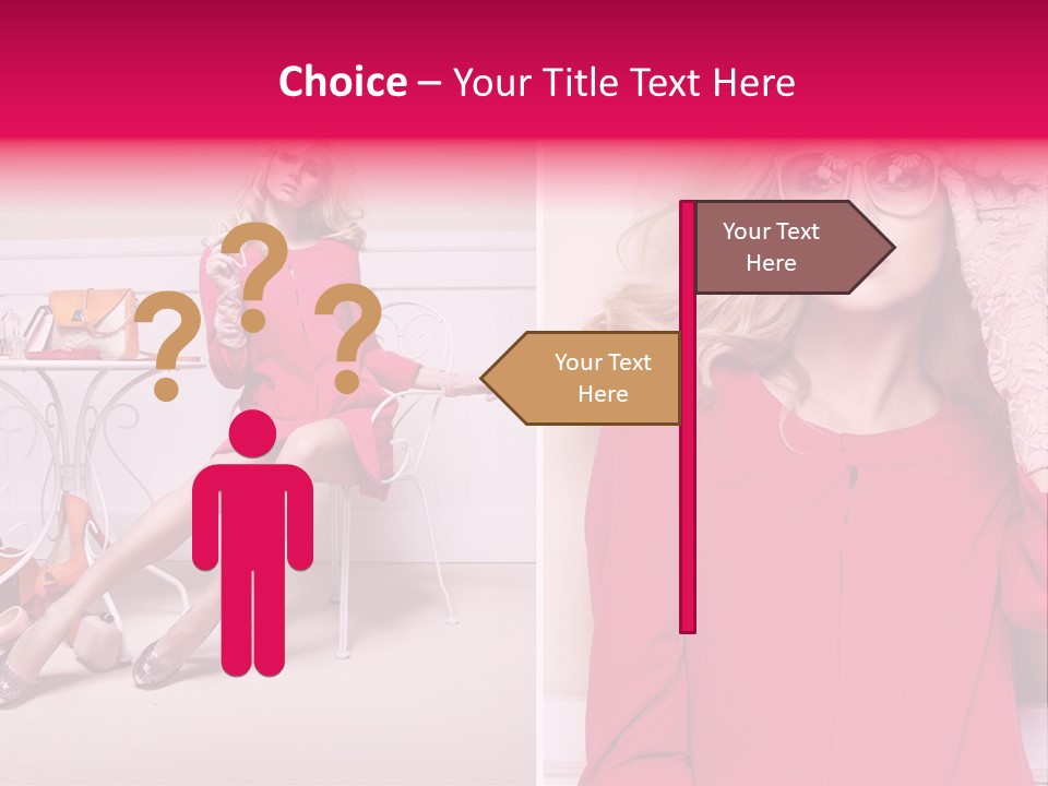 Two Elegance Women PowerPoint Template