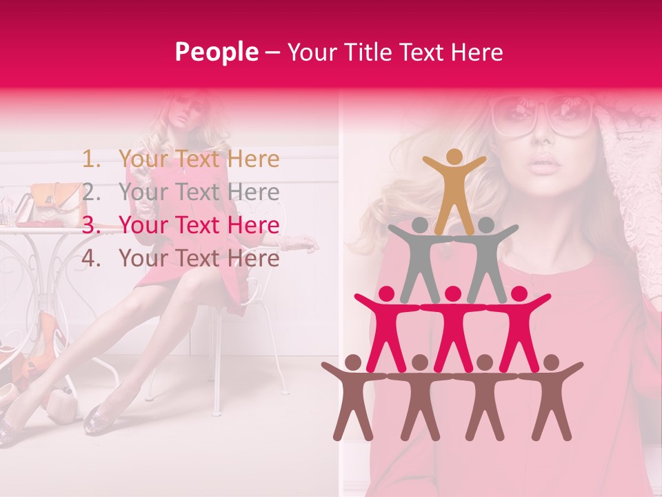 Two Elegance Women PowerPoint Template