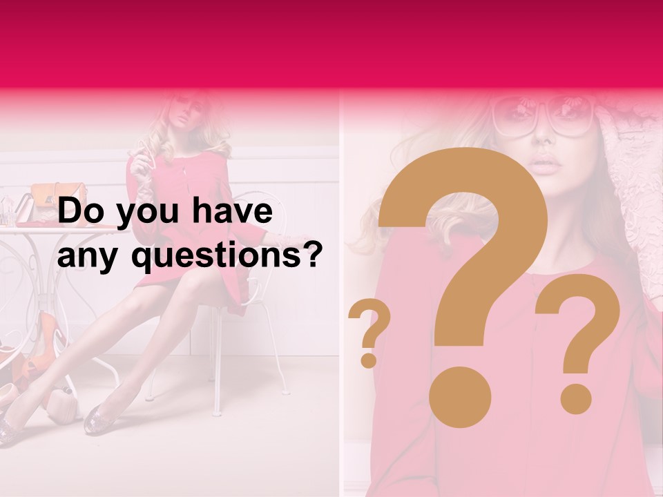 Two Elegance Women PowerPoint Template