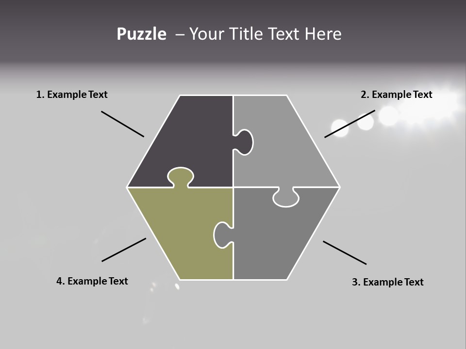 A Microphone In Front Of A Stage With Spotlights PowerPoint Template