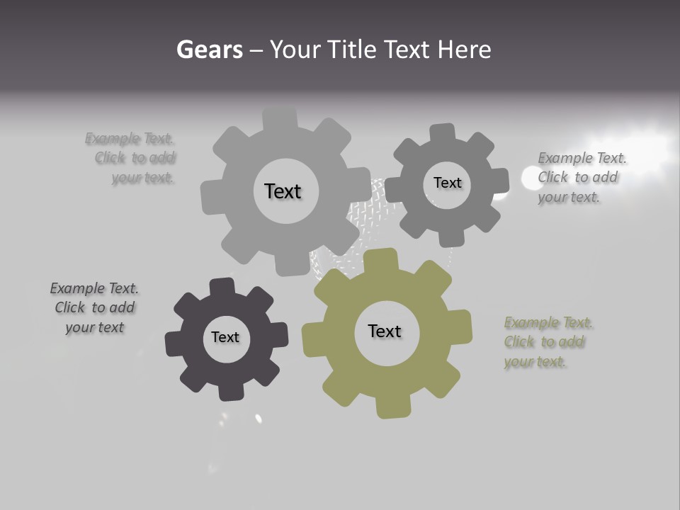 A Microphone In Front Of A Stage With Spotlights PowerPoint Template