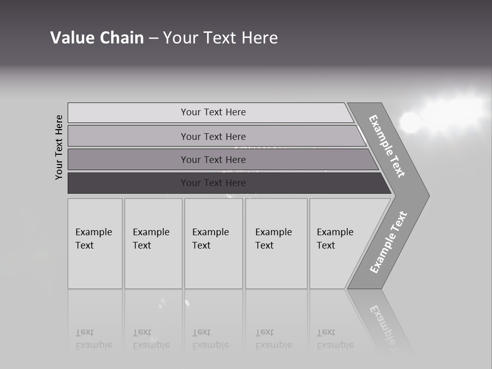 A Microphone In Front Of A Stage With Spotlights PowerPoint Template
