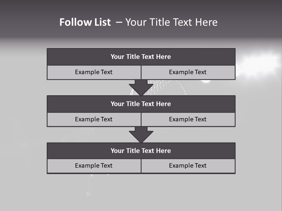 A Microphone In Front Of A Stage With Spotlights PowerPoint Template