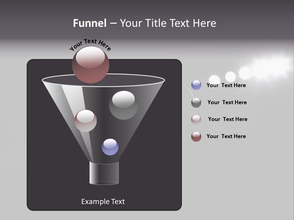 A Microphone In Front Of A Stage With Spotlights PowerPoint Template