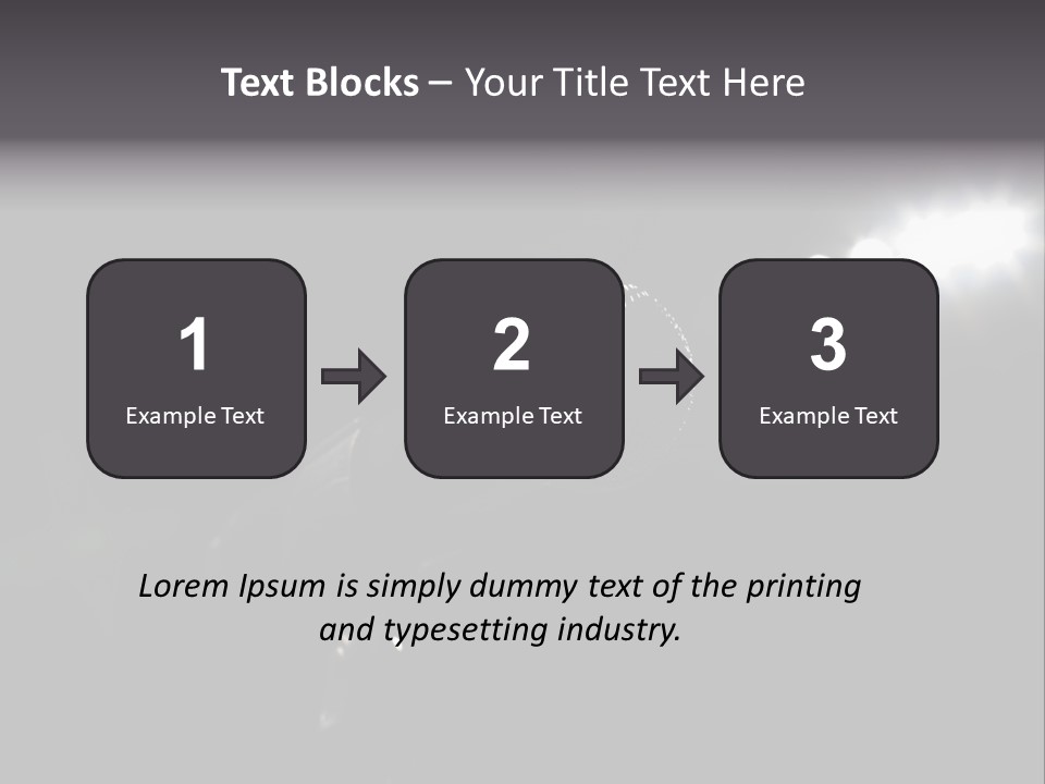 A Microphone In Front Of A Stage With Spotlights PowerPoint Template