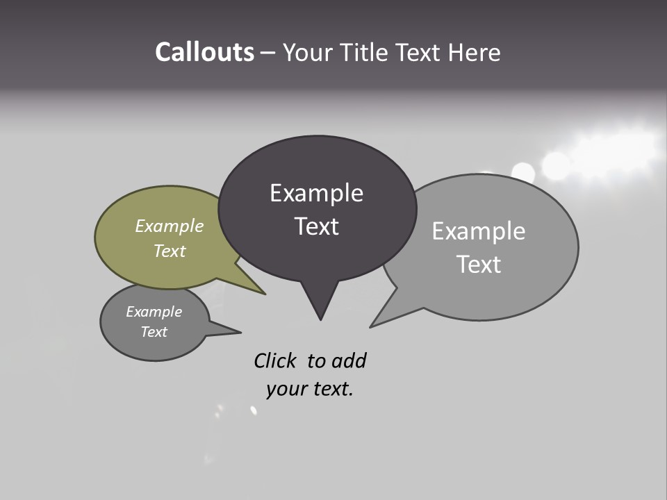 A Microphone In Front Of A Stage With Spotlights PowerPoint Template