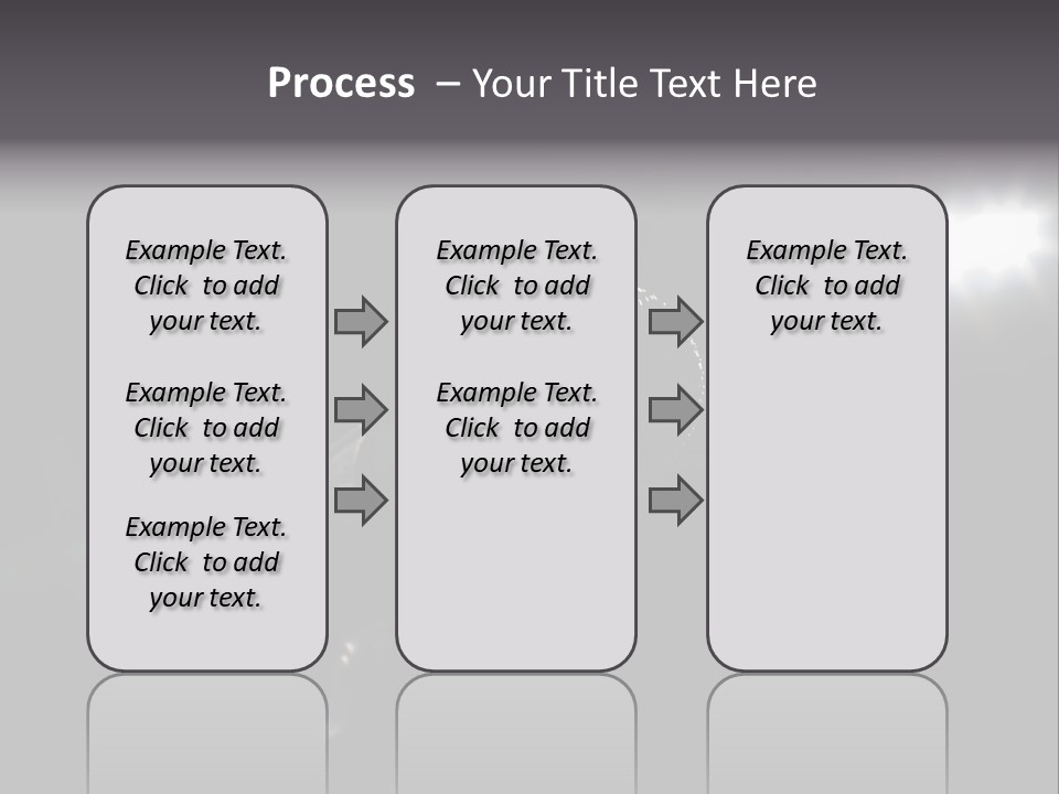 A Microphone In Front Of A Stage With Spotlights PowerPoint Template