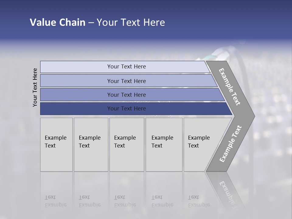 A Microphone In Front Of A Row Of Seats PowerPoint Template