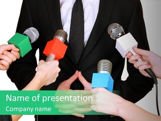 Broadcast Reportage Recording PowerPoint Template