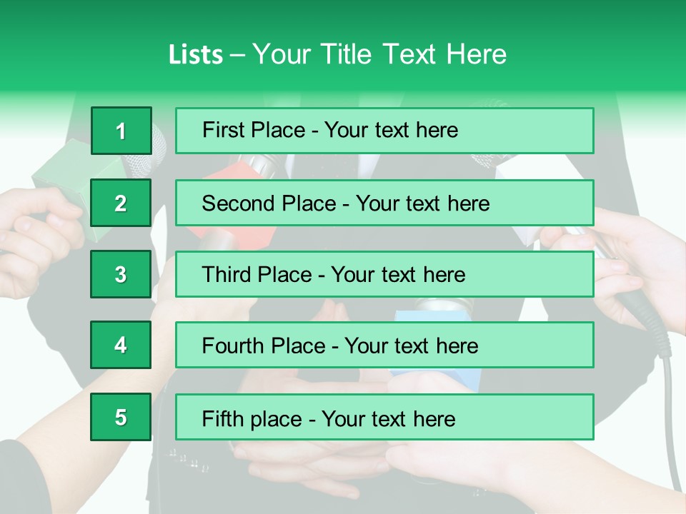 Broadcast Reportage Recording PowerPoint Template