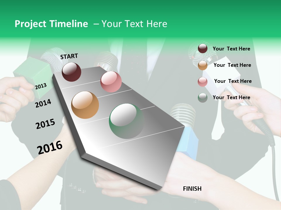 Broadcast Reportage Recording PowerPoint Template