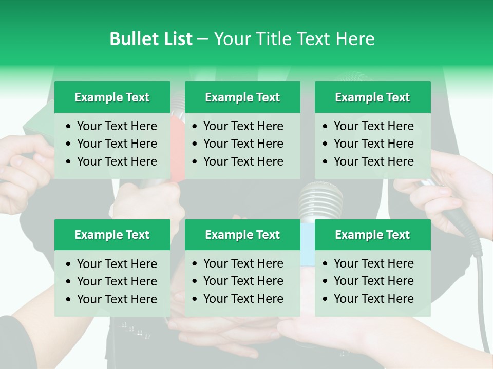 Broadcast Reportage Recording PowerPoint Template