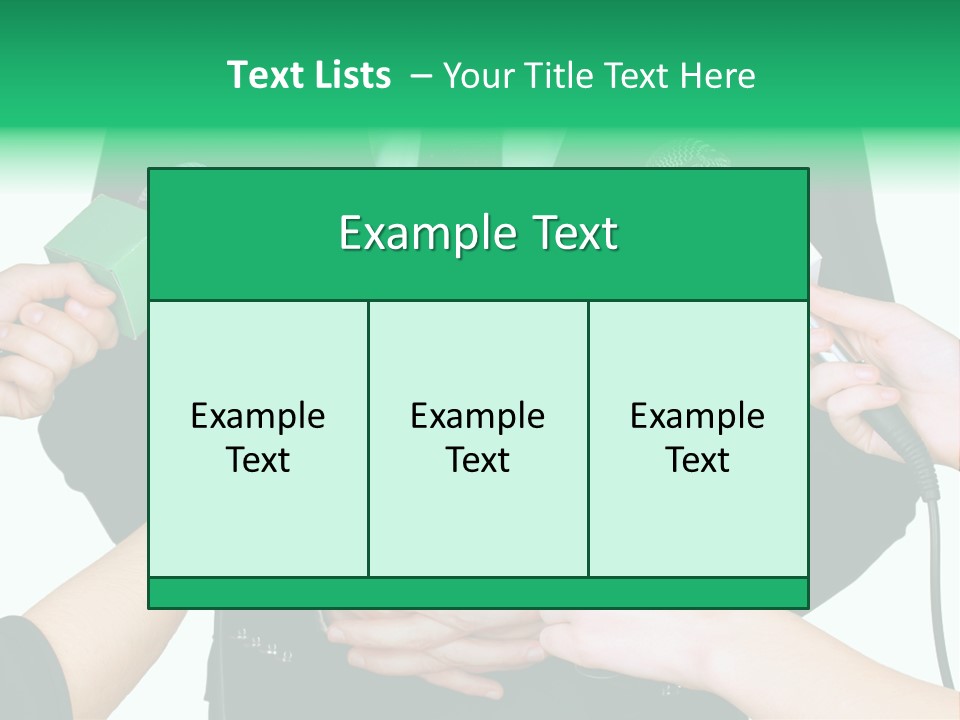 Broadcast Reportage Recording PowerPoint Template