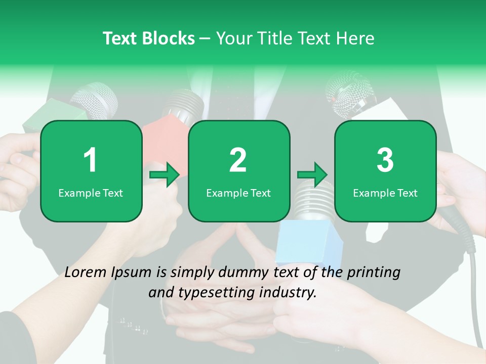 Broadcast Reportage Recording PowerPoint Template