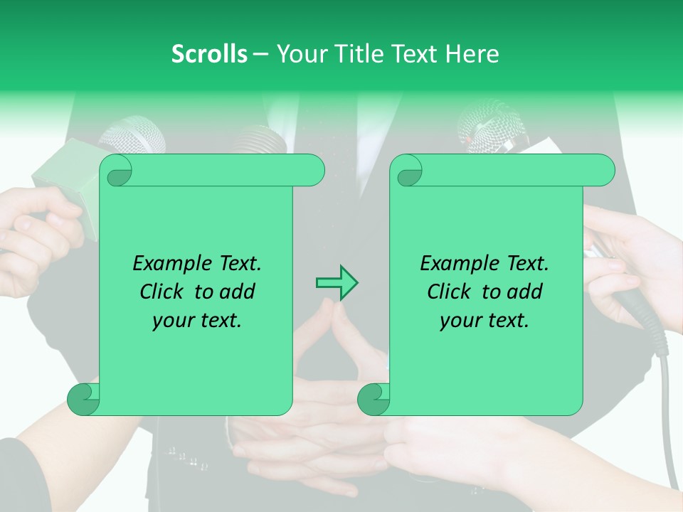 Broadcast Reportage Recording PowerPoint Template