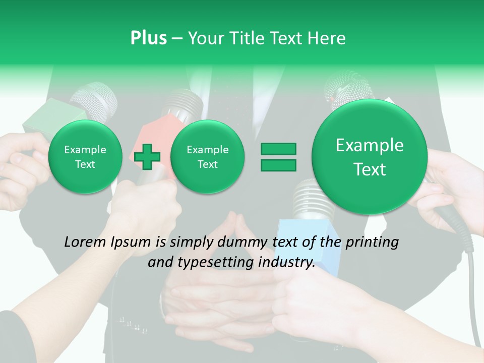 Broadcast Reportage Recording PowerPoint Template