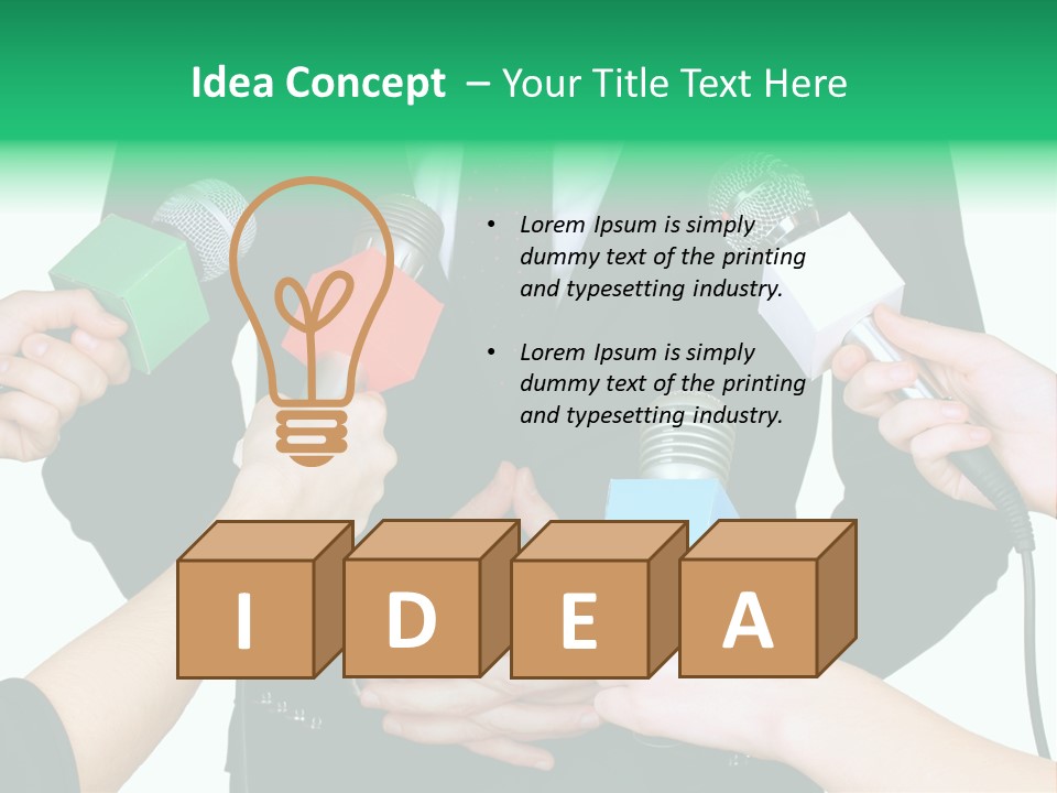 Broadcast Reportage Recording PowerPoint Template