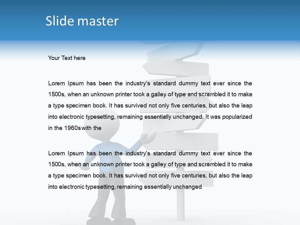 Abstract Puzzled Stand PowerPoint Template