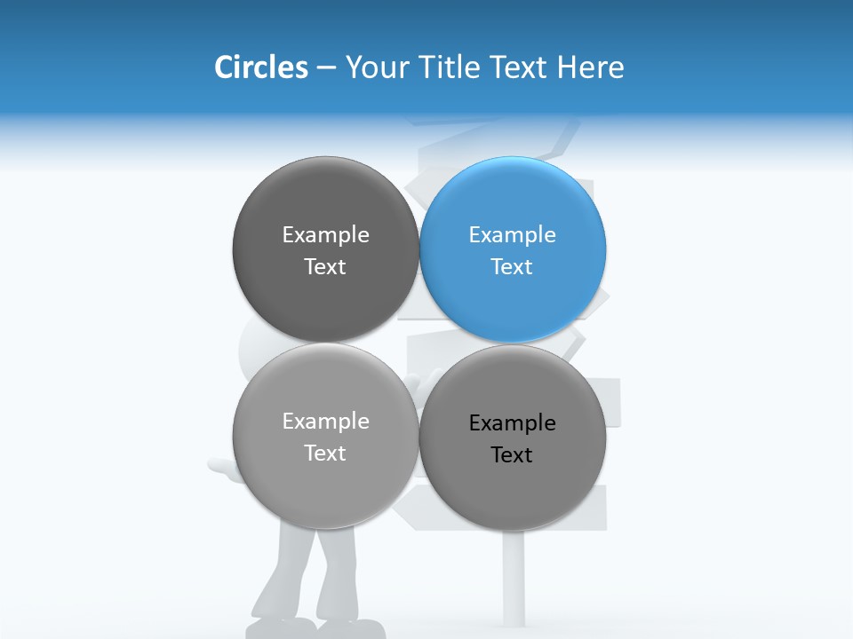 Abstract Puzzled Stand PowerPoint Template