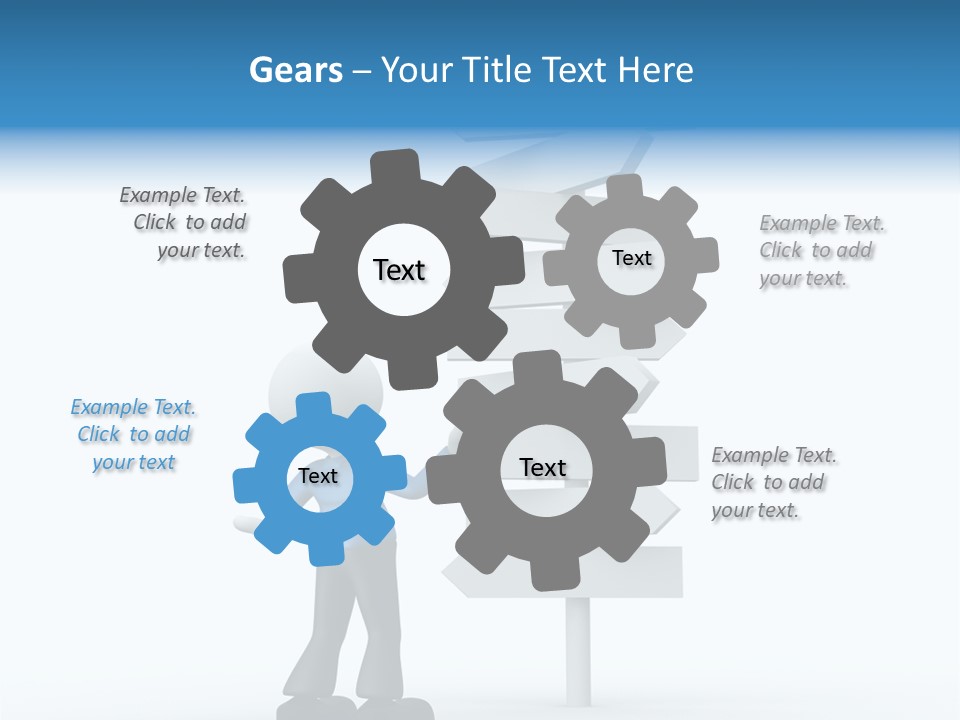 Abstract Puzzled Stand PowerPoint Template