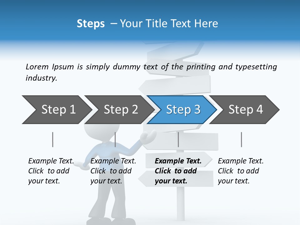 Abstract Puzzled Stand PowerPoint Template