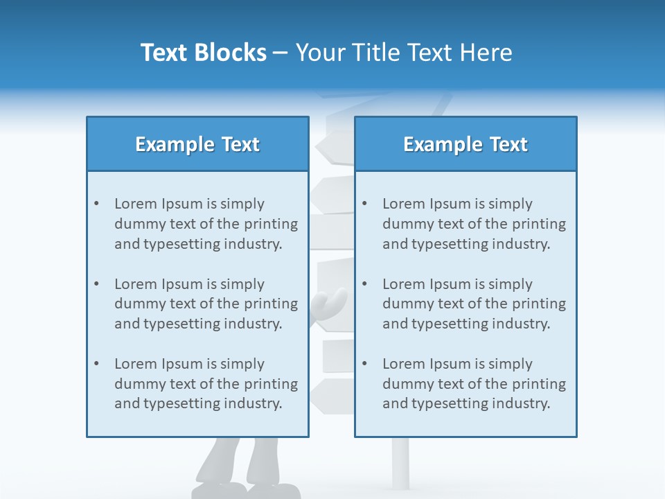 Abstract Puzzled Stand PowerPoint Template