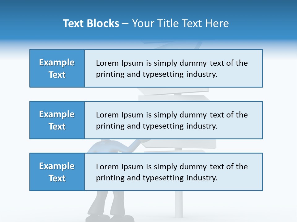 Abstract Puzzled Stand PowerPoint Template