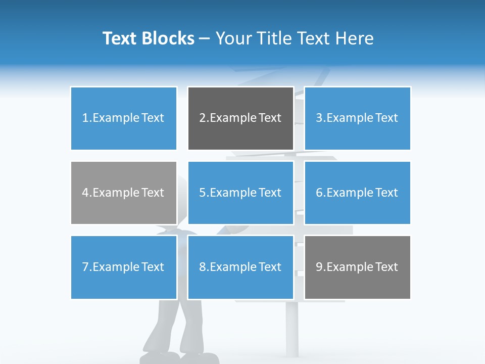 Abstract Puzzled Stand PowerPoint Template