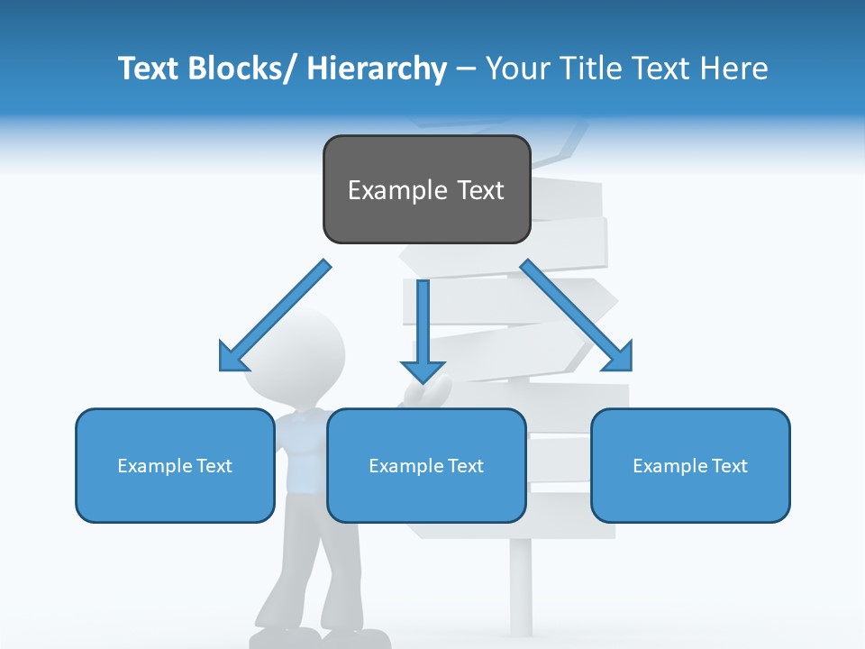 Abstract Puzzled Stand PowerPoint Template
