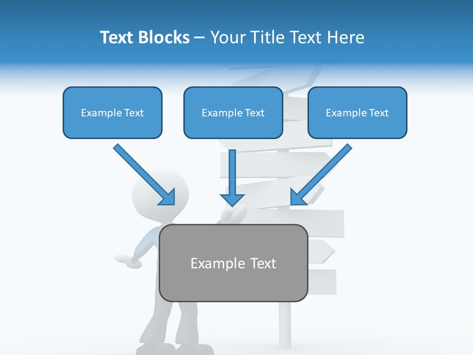 Abstract Puzzled Stand PowerPoint Template