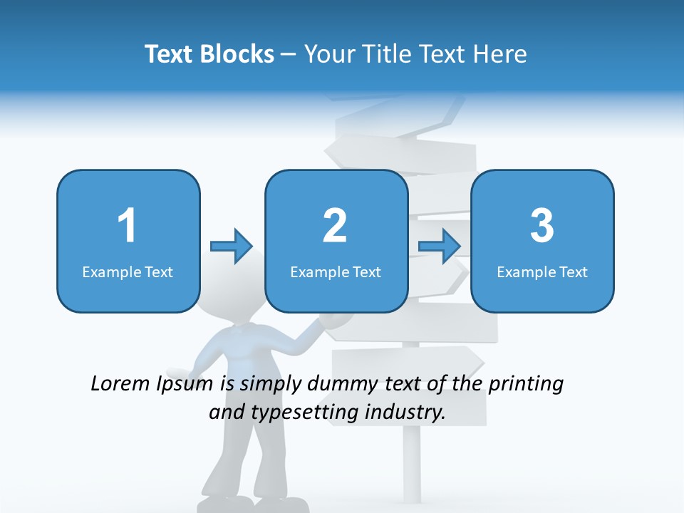 Abstract Puzzled Stand PowerPoint Template