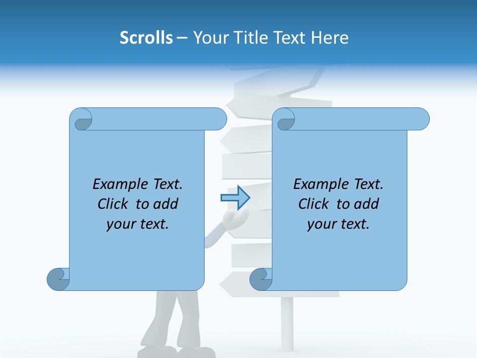 Abstract Puzzled Stand PowerPoint Template