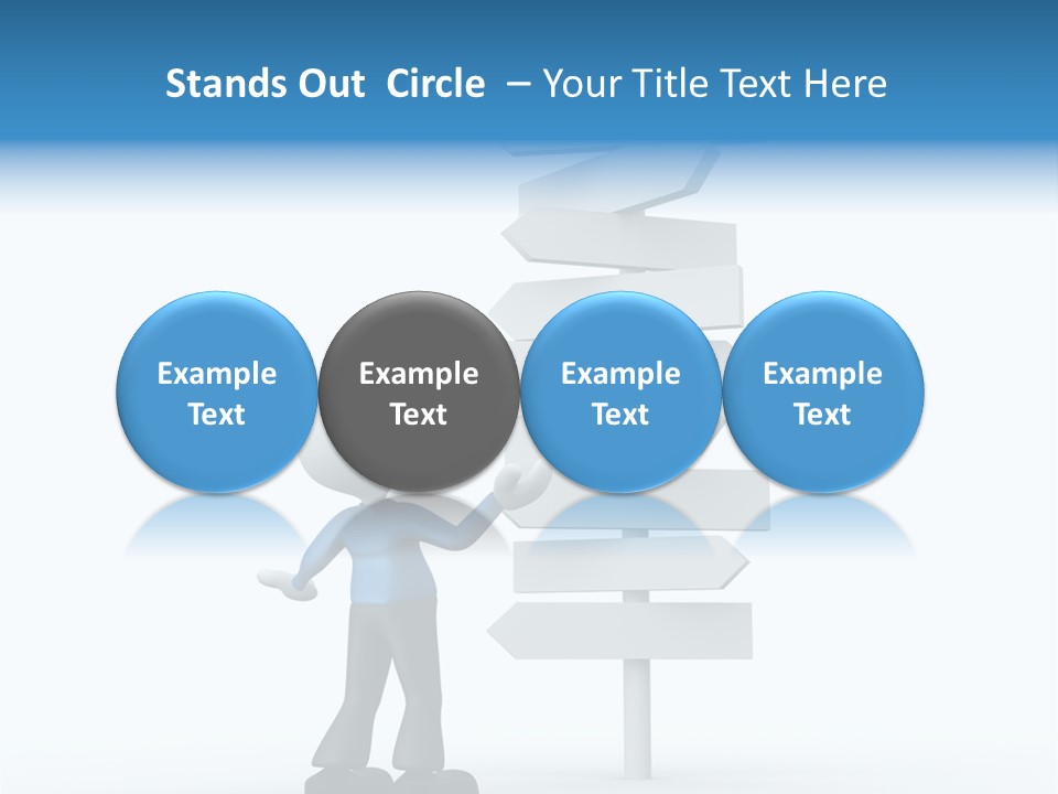 Abstract Puzzled Stand PowerPoint Template